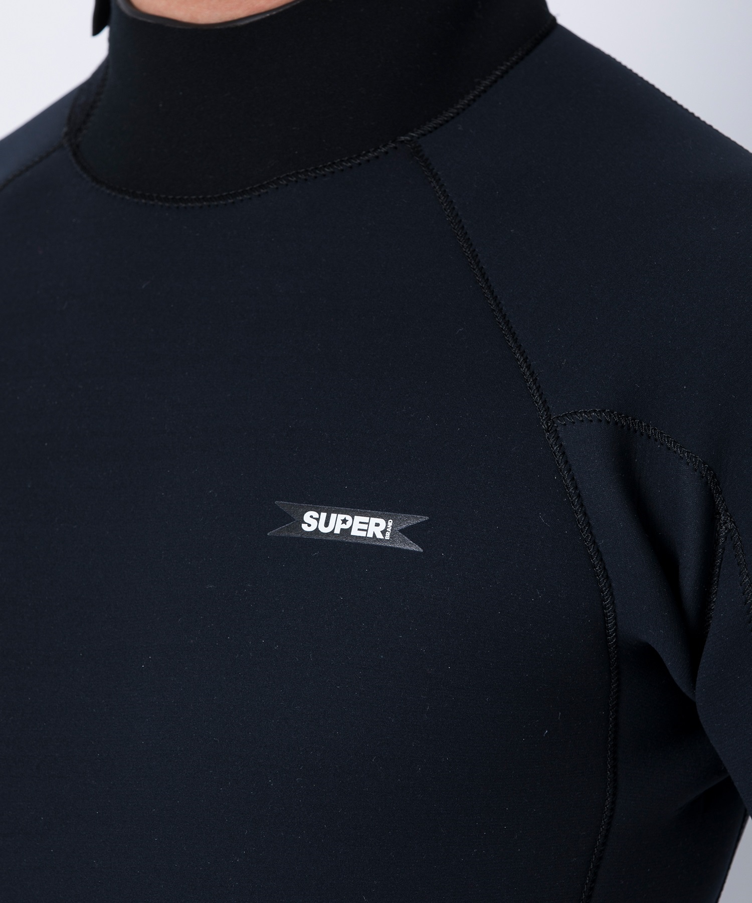 SUPER BRAND スーパーブランド バックジップ ライトフル SB BZ FULL 25SS ウェットスーツ フルスーツ メンズ(BLK-M)