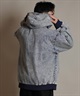 DEAR LAUREL ディアローレル デニム パーカー ジャケット メンズ ジップアップ フーディー ウォッシュ加工 ヴィンテージ風 DENIM PARKA JK D25F-0105(BLK-M)