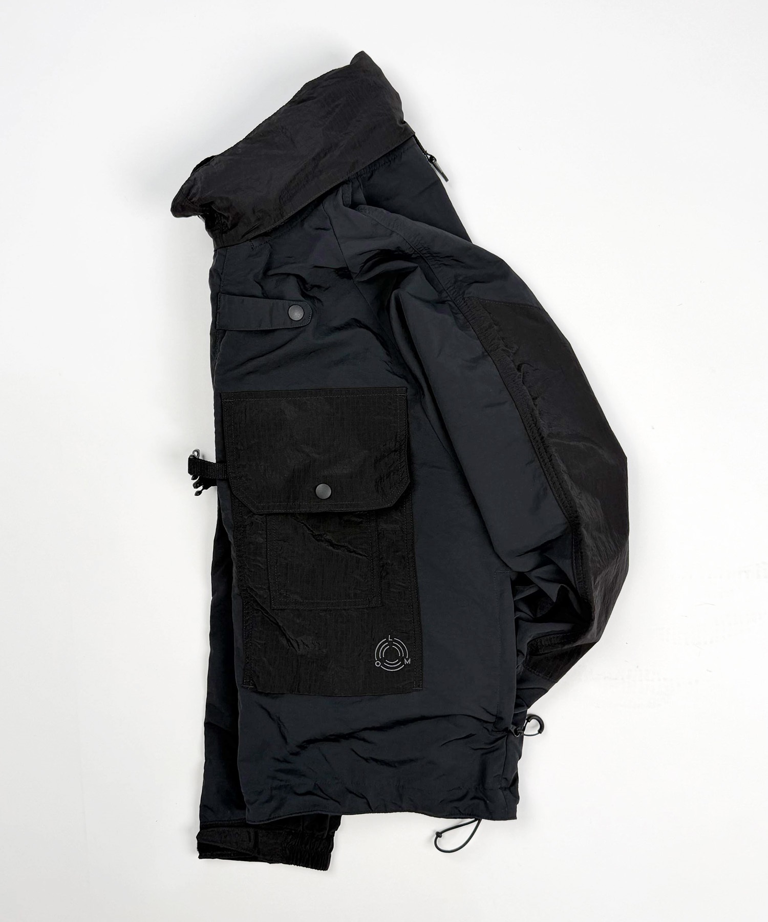 DEAR LAUREL ディアローレル アウター メンズ フィッシング 撥水 テクニカル キャスティング ジャケット セットアップ対応 D25F-0108(BLK-M)