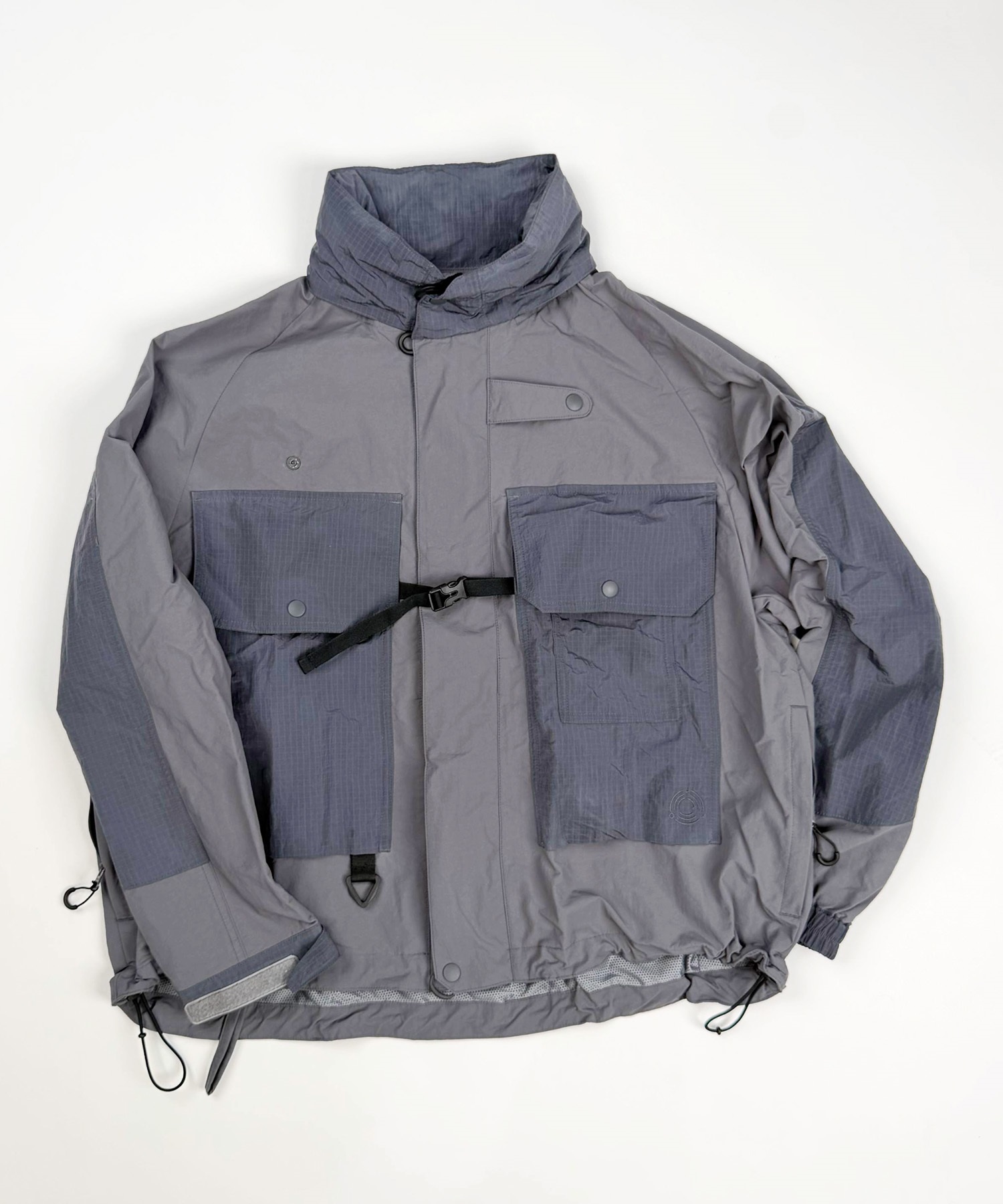 DEAR LAUREL ディアローレル アウター メンズ フィッシング 撥水 テクニカル キャスティング ジャケット セットアップ対応 D25F-0108(BLK-M)