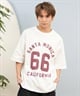 DEAR LAUREL ディアローレル 半袖 Tシャツ メンズ バックプリント 抗菌防臭 UVケア 接触冷感 CAL FOOTBALL TEE D25S2106(WHT-M)