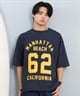 DEAR LAUREL ディアローレル 半袖 Tシャツ メンズ バックプリント 抗菌防臭 UVケア 接触冷感 CAL FOOTBALL TEE D25S2106(WHT-M)