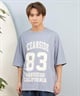 DEAR LAUREL ディアローレル 半袖 Tシャツ メンズ バックプリント 抗菌防臭 UVケア 接触冷感 CAL FOOTBALL TEE D25S2106(WHT-M)