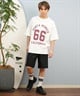 DEAR LAUREL ディアローレル 半袖 Tシャツ メンズ バックプリント 抗菌防臭 UVケア 接触冷感 CAL FOOTBALL TEE D25S2106(WHT-M)