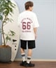 DEAR LAUREL ディアローレル 半袖 Tシャツ メンズ バックプリント 抗菌防臭 UVケア 接触冷感 CAL FOOTBALL TEE D25S2106(WHT-M)
