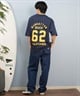DEAR LAUREL ディアローレル 半袖 Tシャツ メンズ バックプリント 抗菌防臭 UVケア 接触冷感 CAL FOOTBALL TEE D25S2106(WHT-M)