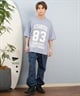 DEAR LAUREL ディアローレル 半袖 Tシャツ メンズ バックプリント 抗菌防臭 UVケア 接触冷感 CAL FOOTBALL TEE D25S2106(WHT-M)