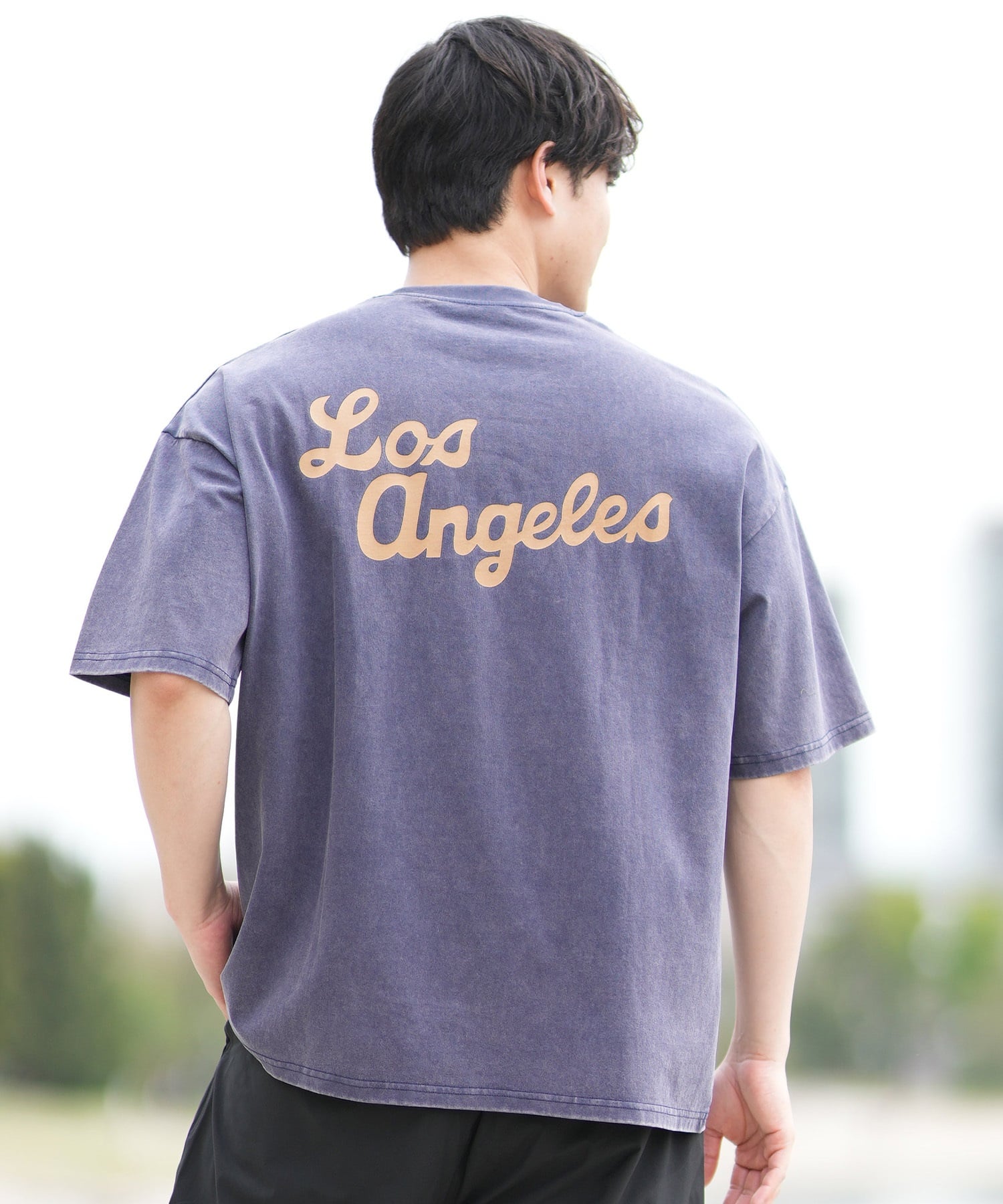 DEAR LAUREL ディアローレル 半袖 Tシャツ メンズ バックプリント ヴィンテージ風 JM LOS ANGELS DL25S-JM03(OFF-M)