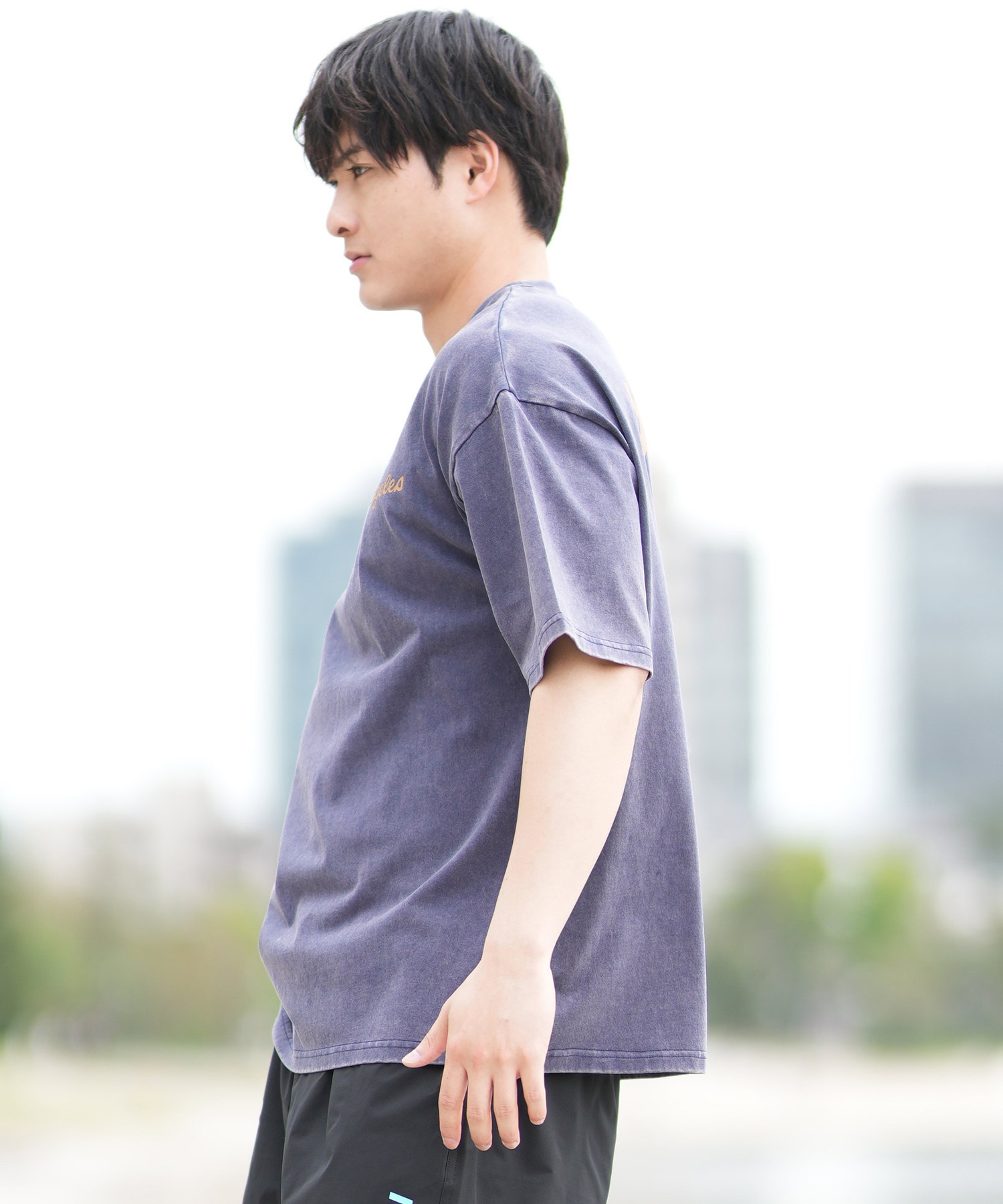 DEAR LAUREL ディアローレル 半袖 Tシャツ メンズ バックプリント ヴィンテージ風 JM LOS ANGELS DL25S-JM03(OFF-M)