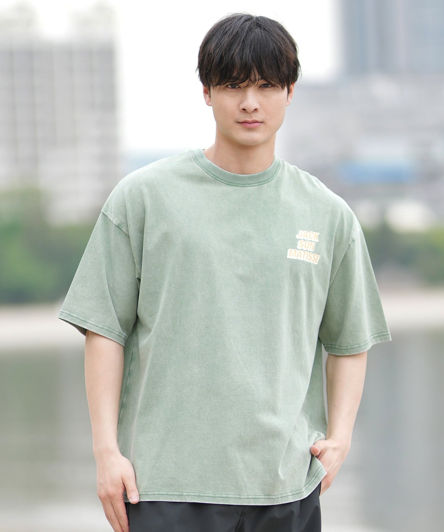 DEAR LAUREL ディアローレル 半袖 Tシャツ メンズ バックプリント ヴィンテージ風 JM JACSON MATISSE DL25S-JM04(OFF-M)