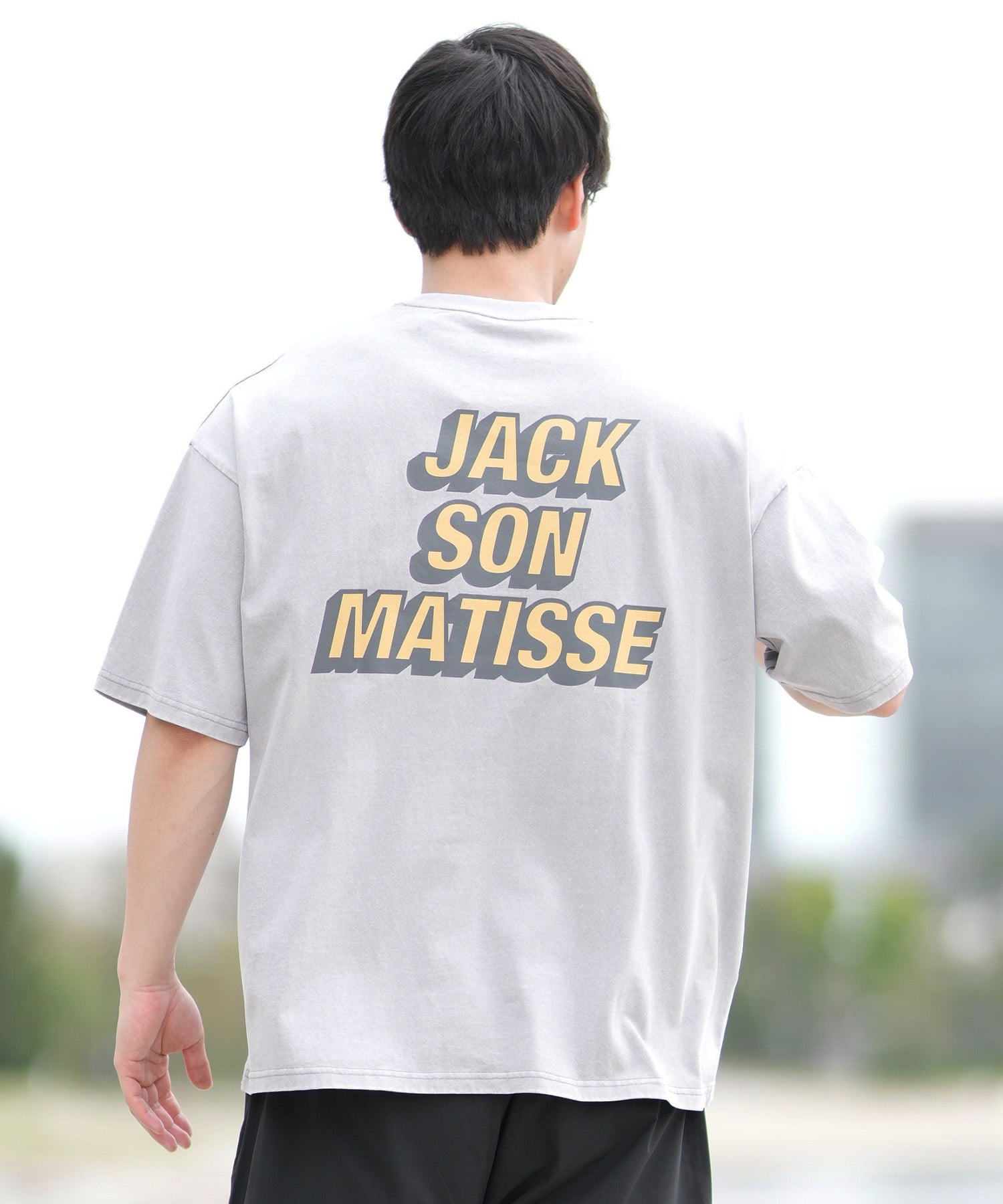 DEAR LAUREL ディアローレル 半袖 Tシャツ メンズ バックプリント ヴィンテージ風 JM JACSON MATISSE DL25S-JM04(OFF-M)