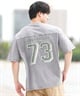 DEAR LAUREL ディアローレル 半袖 Tシャツ メンズ バックプリント ヴィンテージ風 JM FOOTBALL TEE DL25S-JM05(OFF-M)