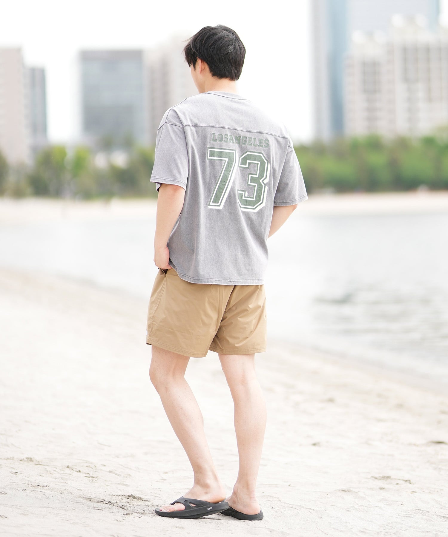 DEAR LAUREL ディアローレル 半袖 Tシャツ メンズ バックプリント ヴィンテージ風 JM FOOTBALL TEE DL25S-JM05(OFF-M)