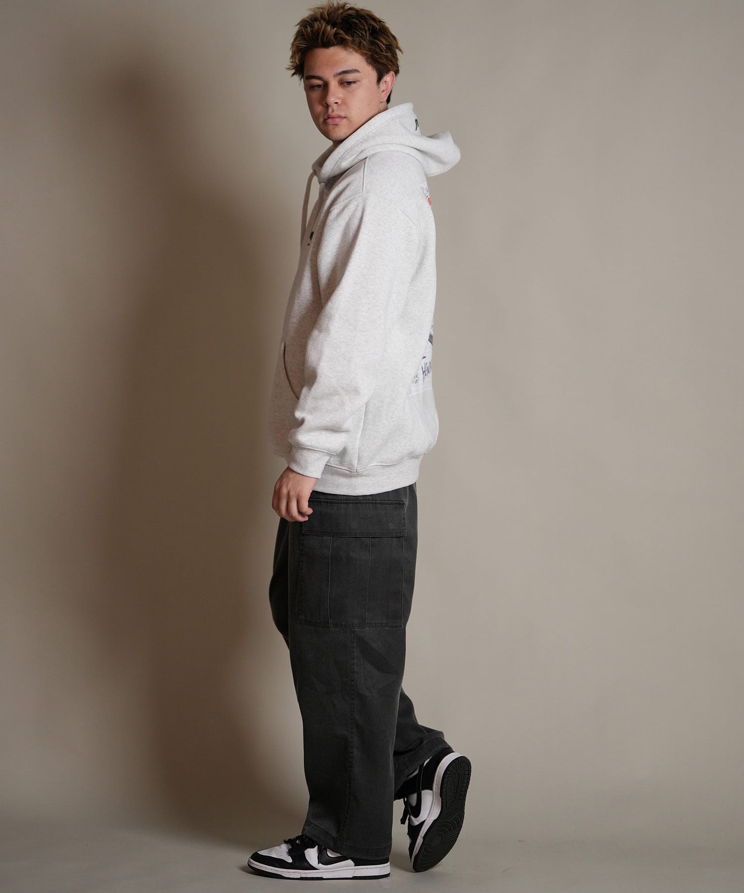 DEAR LAUREL ディアローレル ロングパンツ カーゴパンツ メンズ ロンパン TWILL CARGO PANTS D25F-3105(CGR-M)