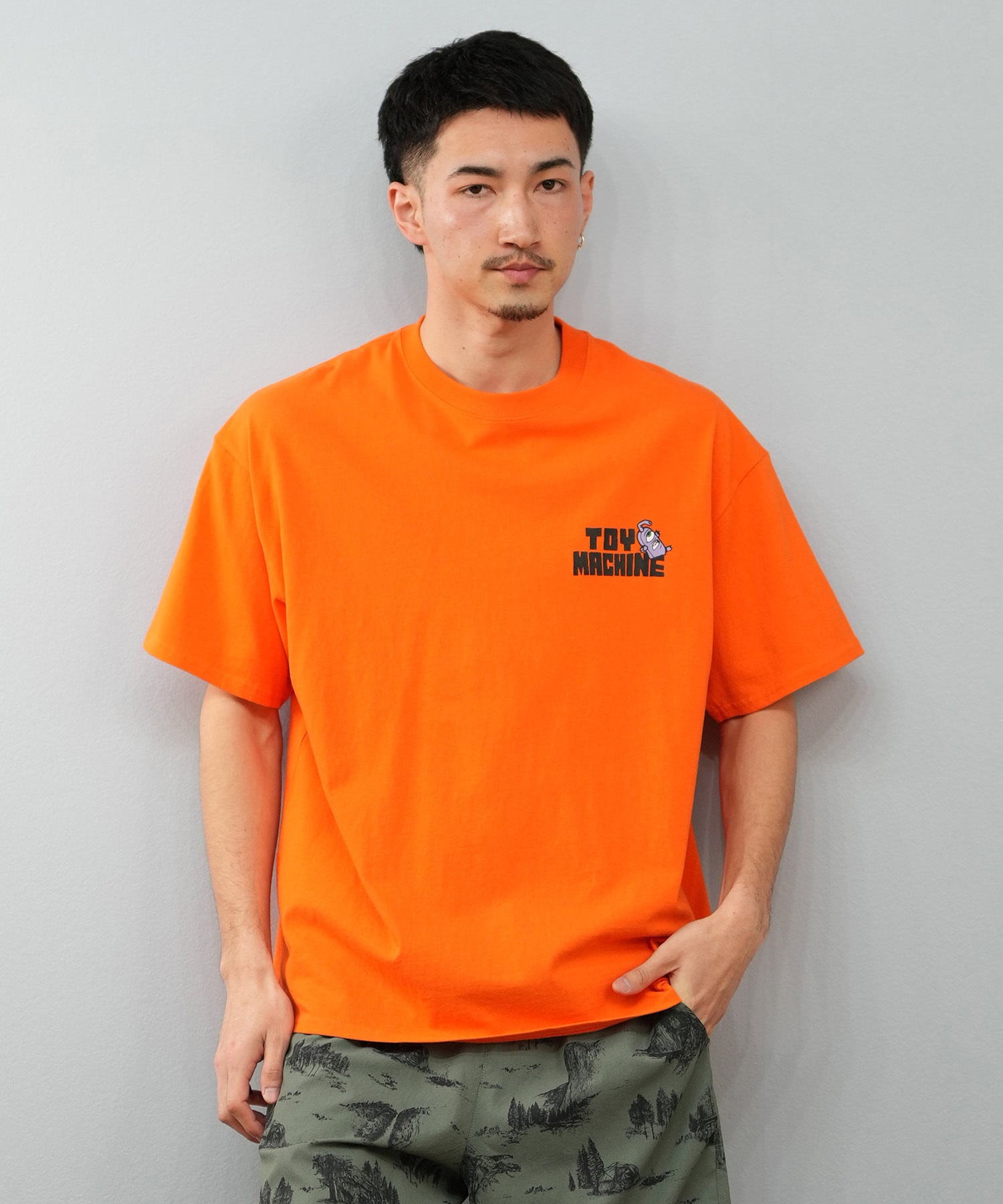 TOY MACHINE トイマシーン 半袖 Tシャツ メンズ バックプリント オーバーサイズ MTMSFST1 ムラサキスポーツ限定(WHITE-M)