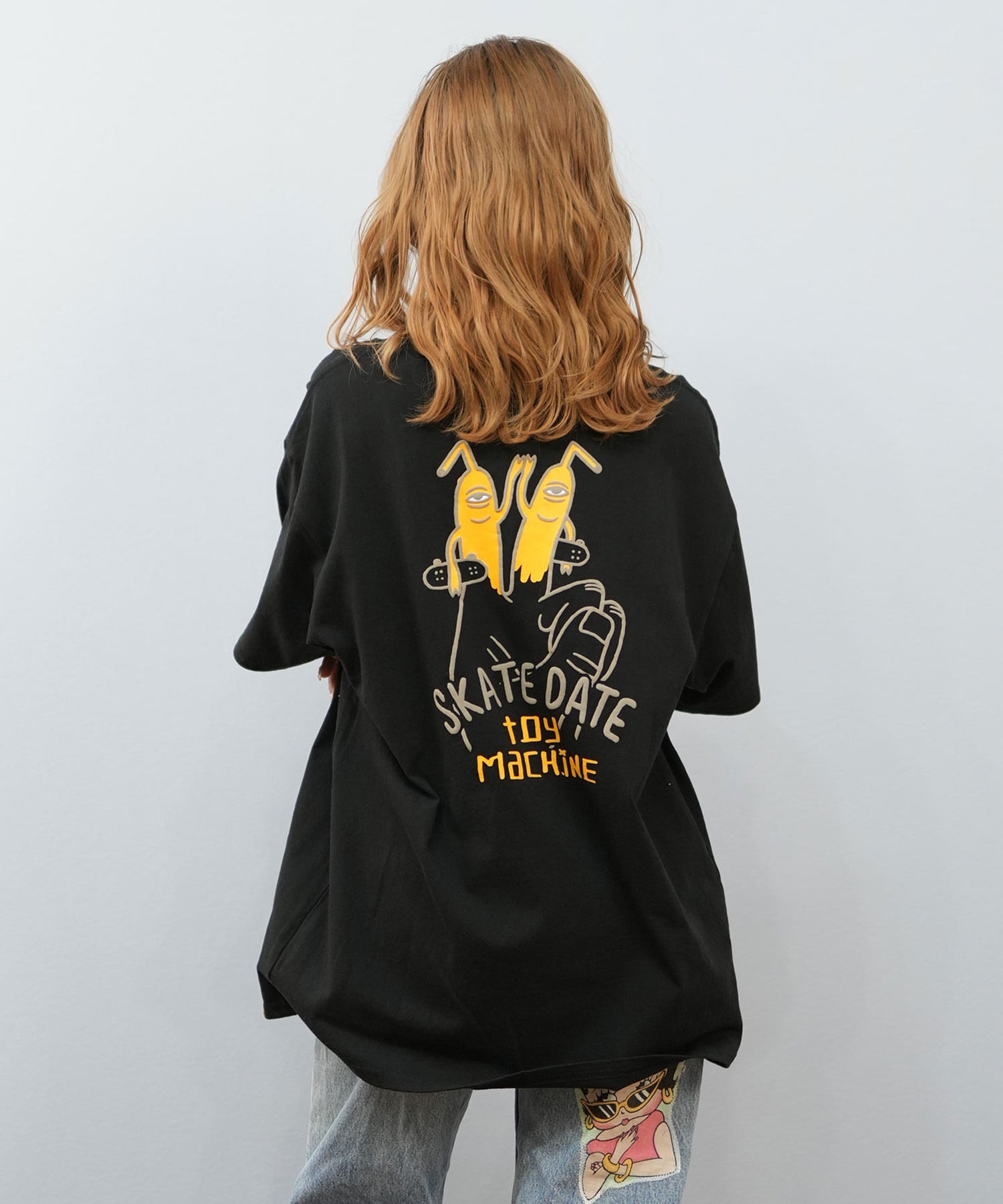 TOY MACHINE トイマシーン 半袖 Tシャツ レディース バックプリント オーバーサイズ MTMSFST15 ムラサキスポーツ限定(WHITE-M)