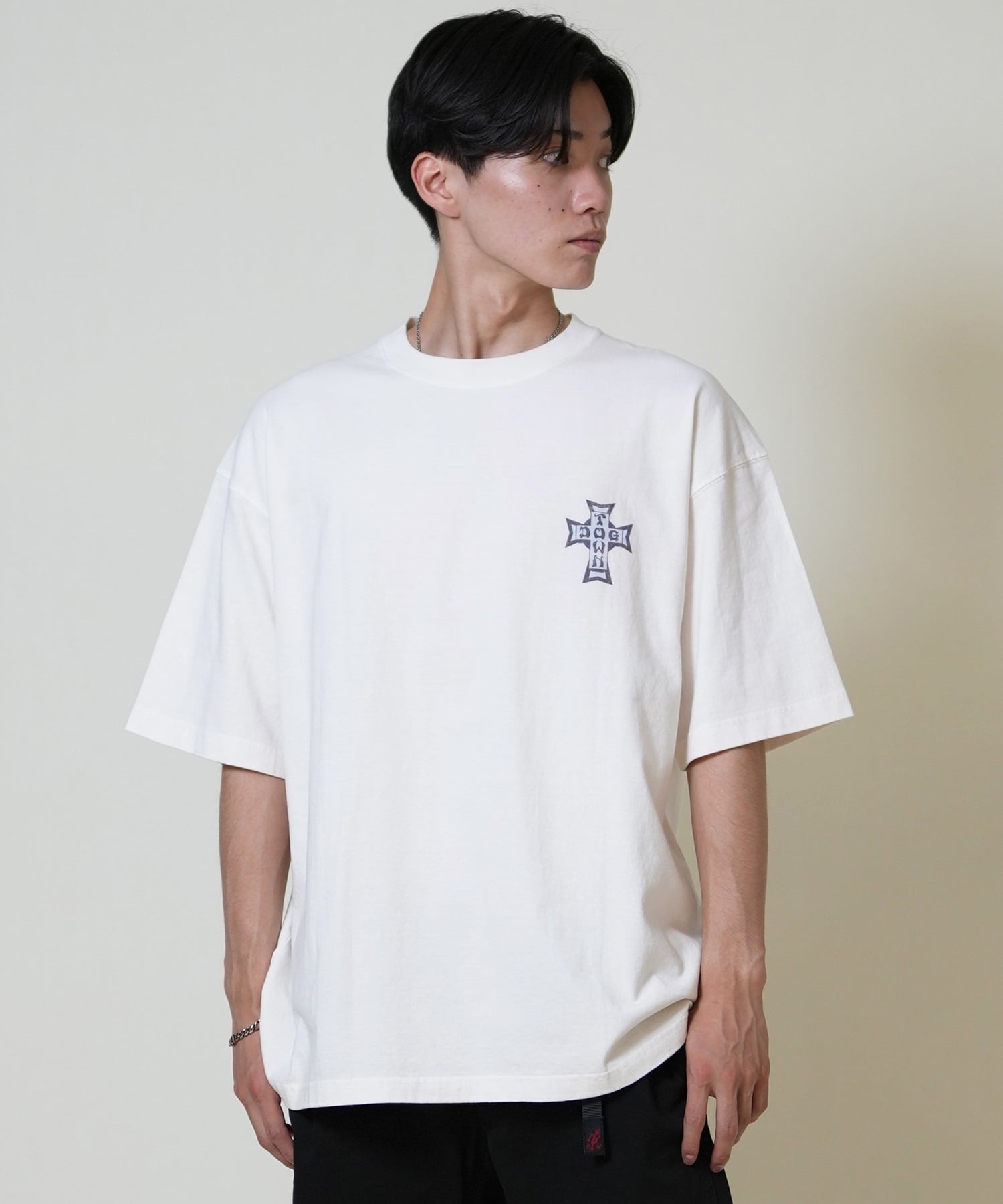 DOGTOWN ドッグタウン 半袖 Tシャツ メンズ バックプリント オーバーサイズ 253DT1ST001(IVO-M)