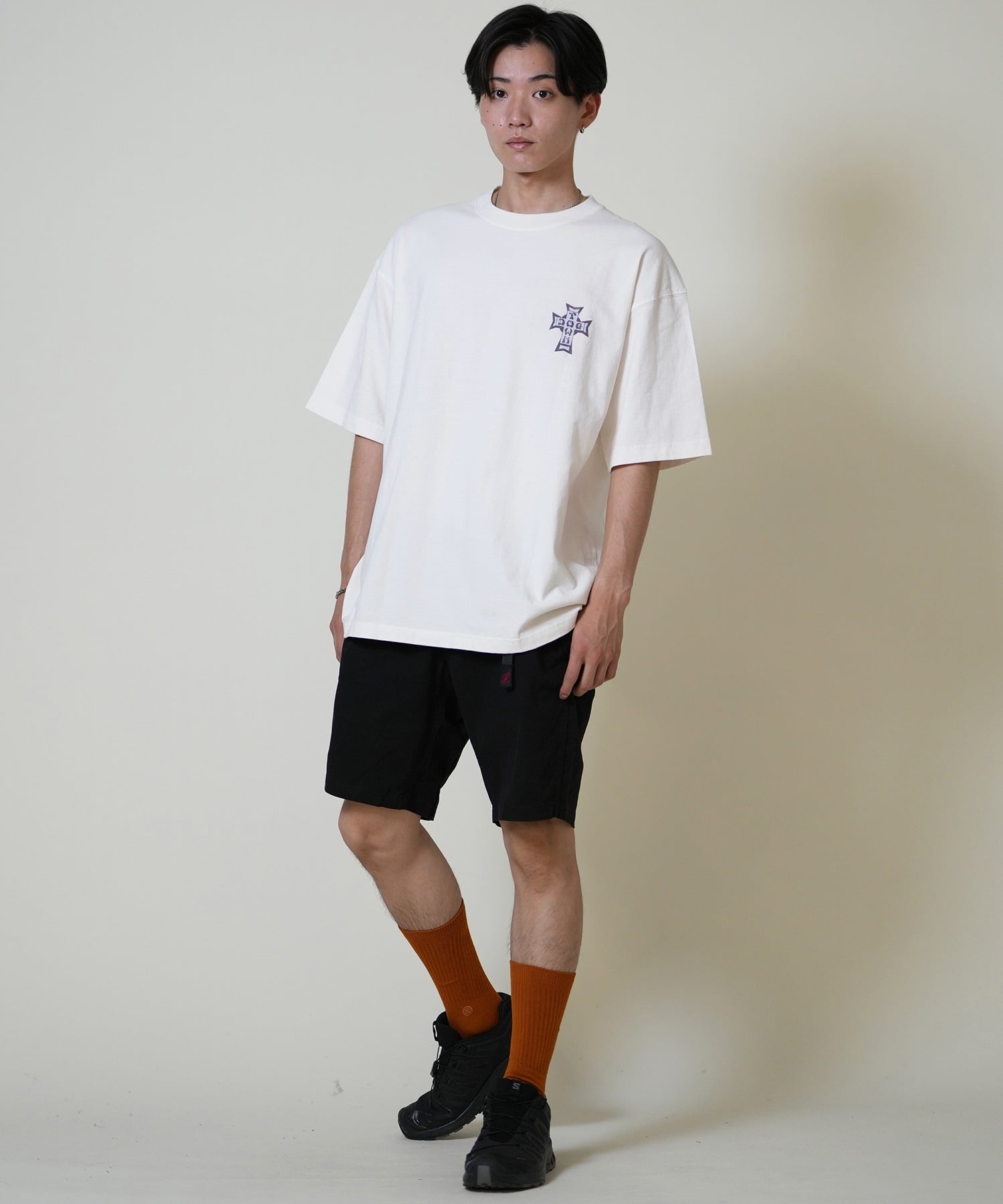 DOGTOWN ドッグタウン 半袖 Tシャツ メンズ バックプリント オーバーサイズ 253DT1ST001(IVO-M)