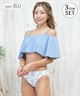 Beach Queen ビーチクイーン 水着 レディース  3点セット ショーツ付き フレア 403510(WHT-9)