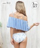 Beach Queen ビーチクイーン 水着 レディース  3点セット ショーツ付き フレア 403510(WHT-9)