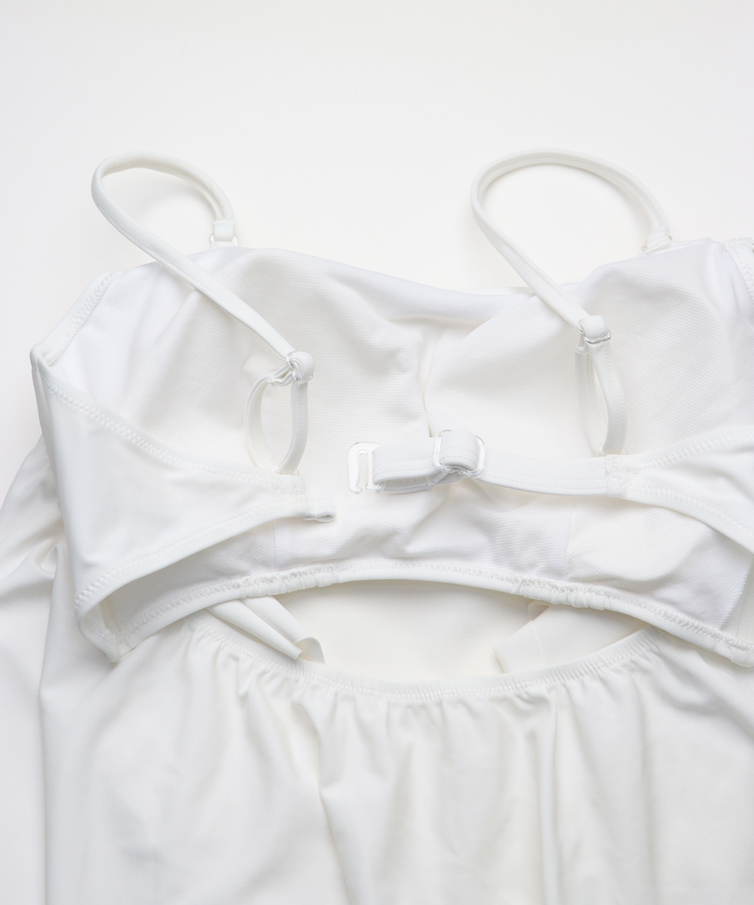 Beach Queen ビーチクイーン 水着 レディース  3点セット ショーツ付き フレア 403510(WHT-9)