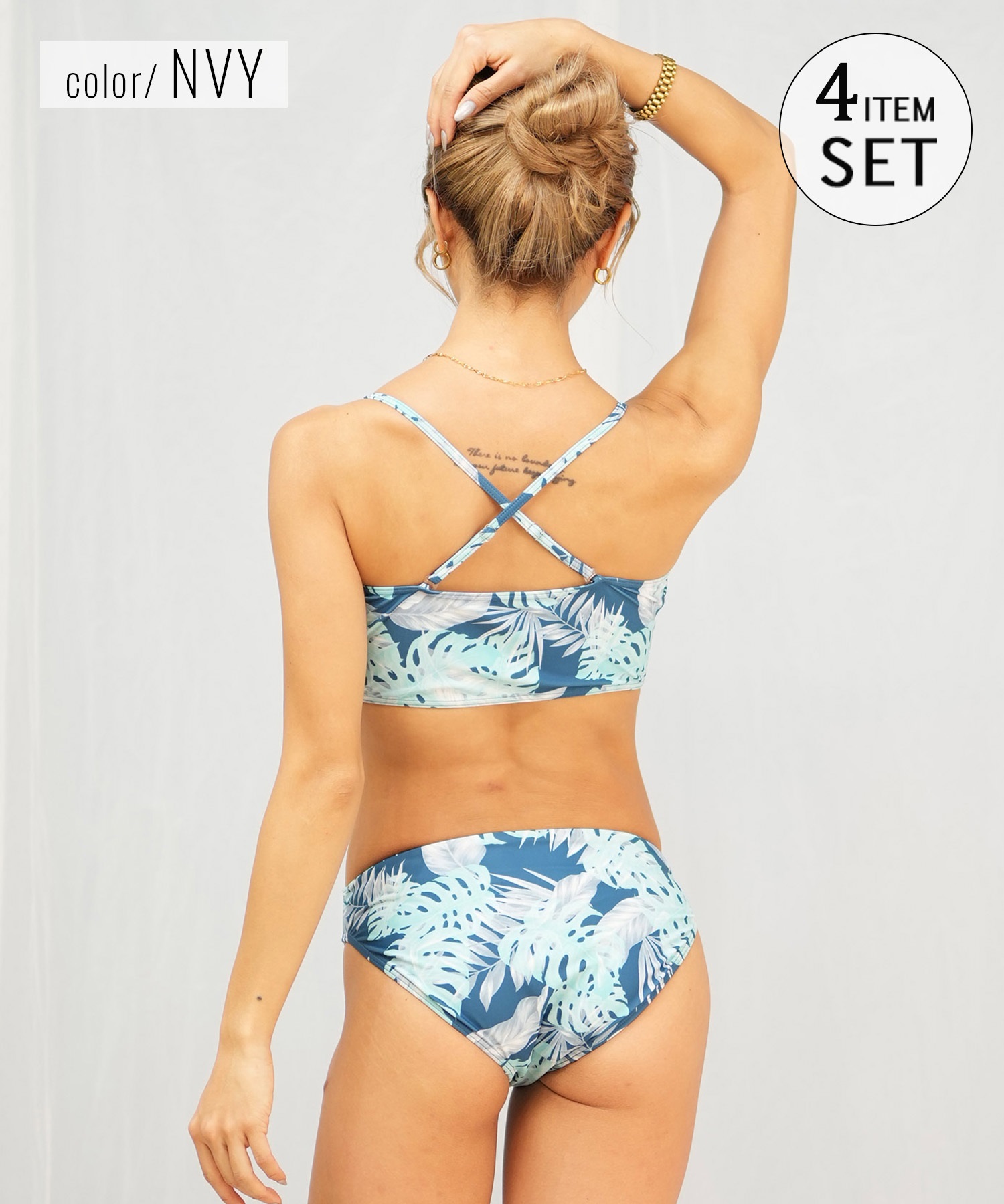 Beach Queen ビーチクイーン 水着 レディース  4点セット タンキニ 403590(MGR-7)