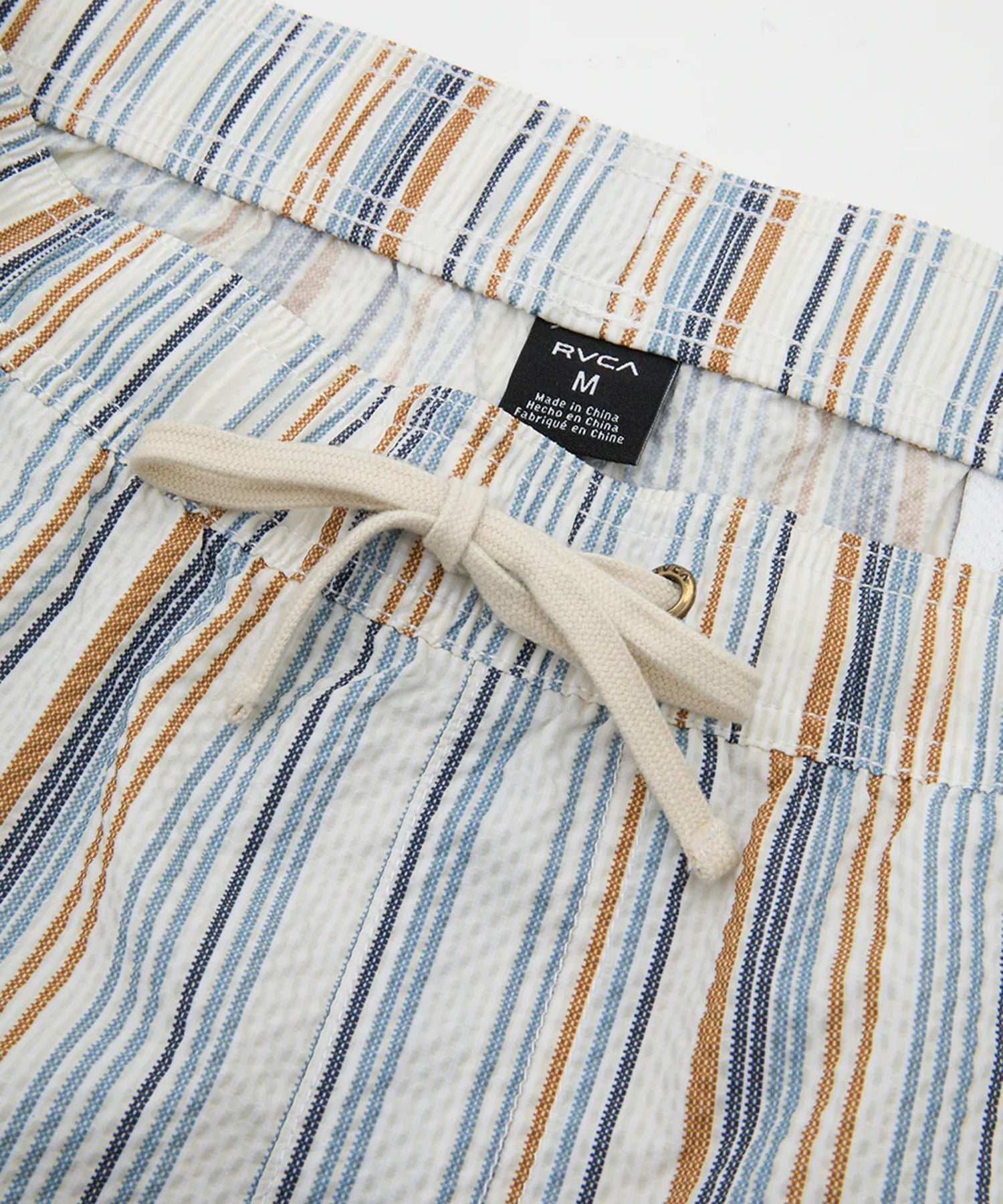 RVCA ルーカ 水着 トランクス メンズ ボードショーツ サーフパンツ ストライプ柄 17インチ 水陸両用 BF041-505(NAT-S)