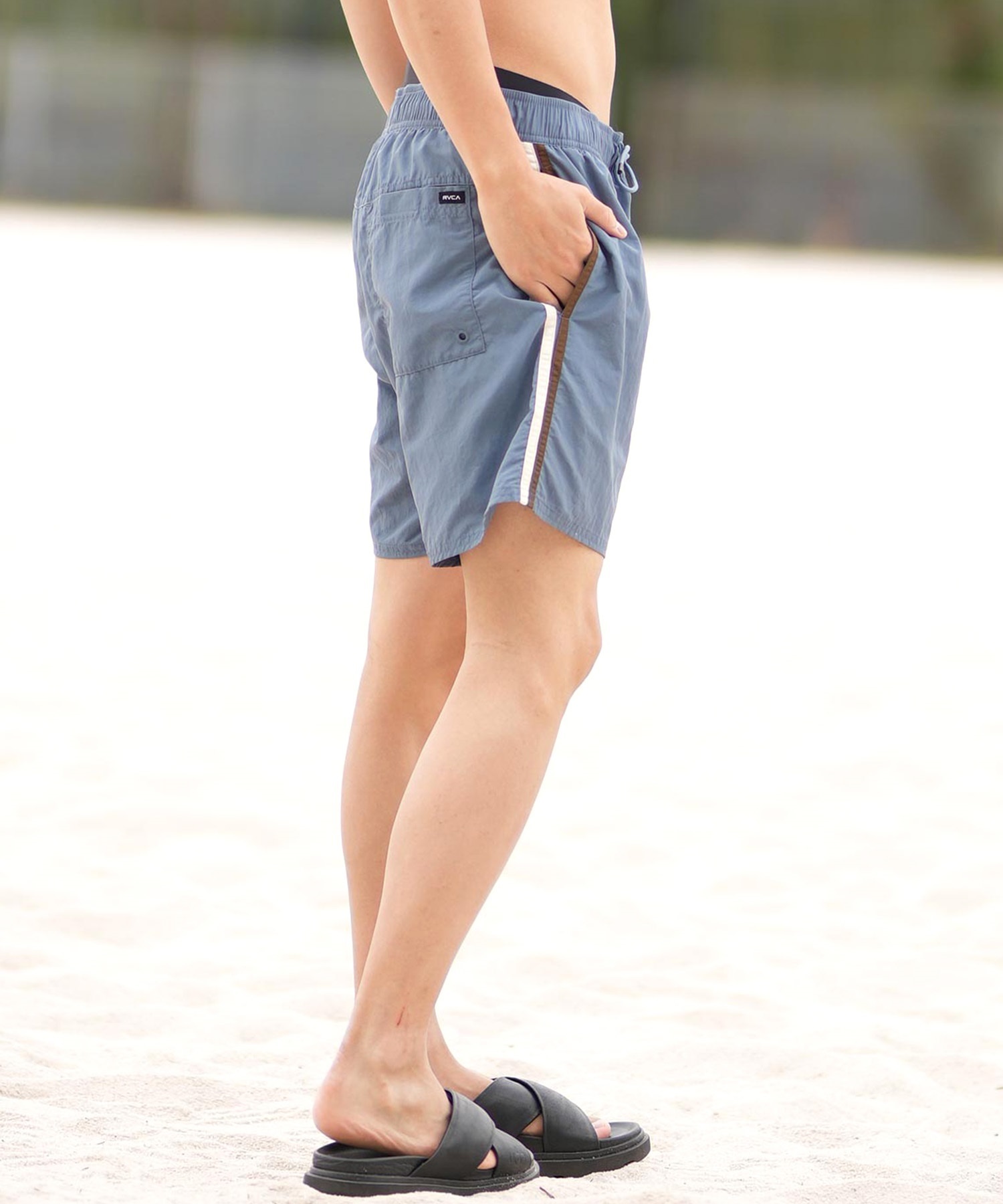 RVCA ルーカ 水着 トランクス メンズ ボードショーツ サーフパンツ サイドライン 16インチ 水陸両用 BF041-517(VNY-S)