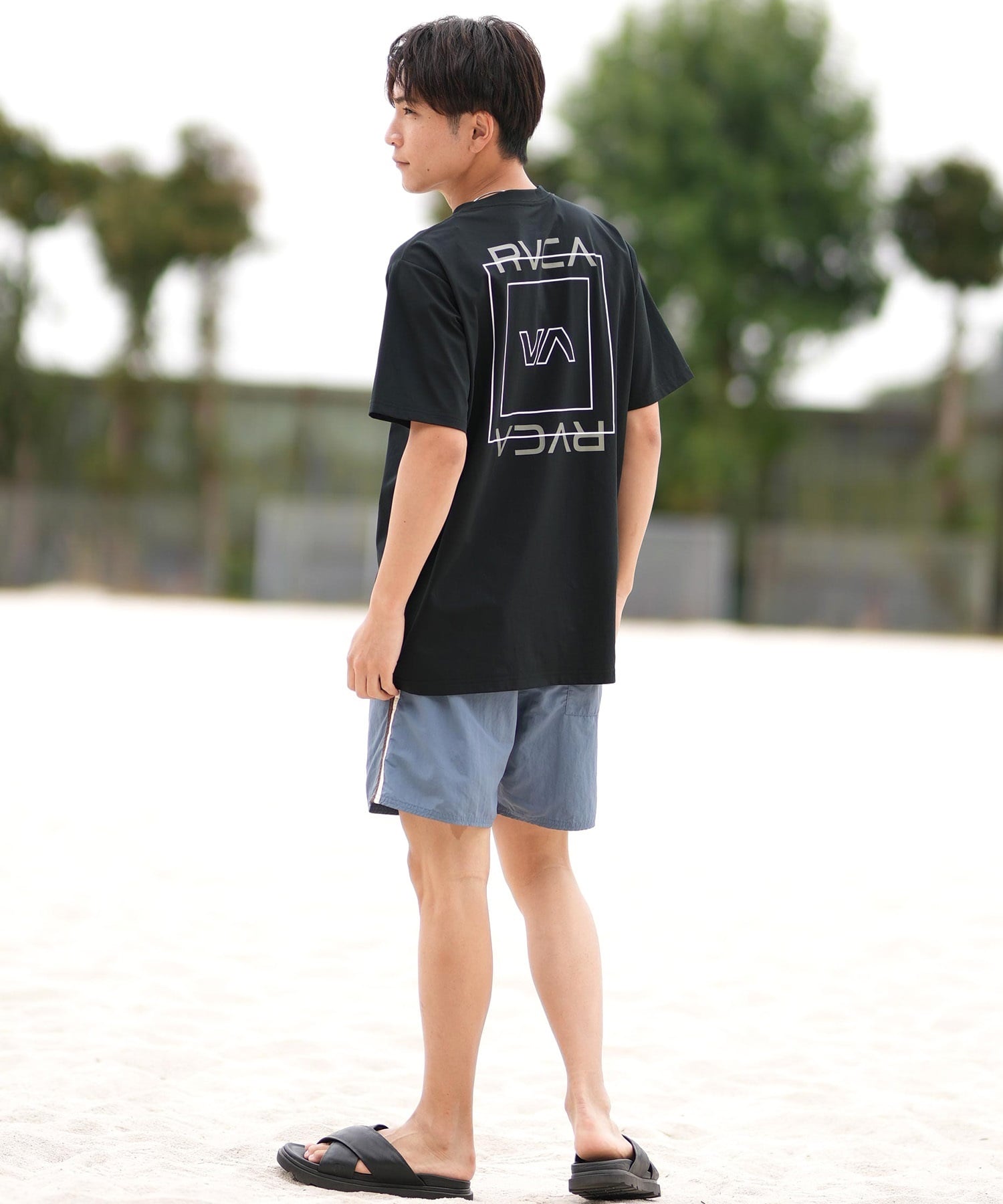 RVCA ルーカ 水着 トランクス メンズ ボードショーツ サーフパンツ サイドライン 16インチ 水陸両用 BF041-517(VNY-S)