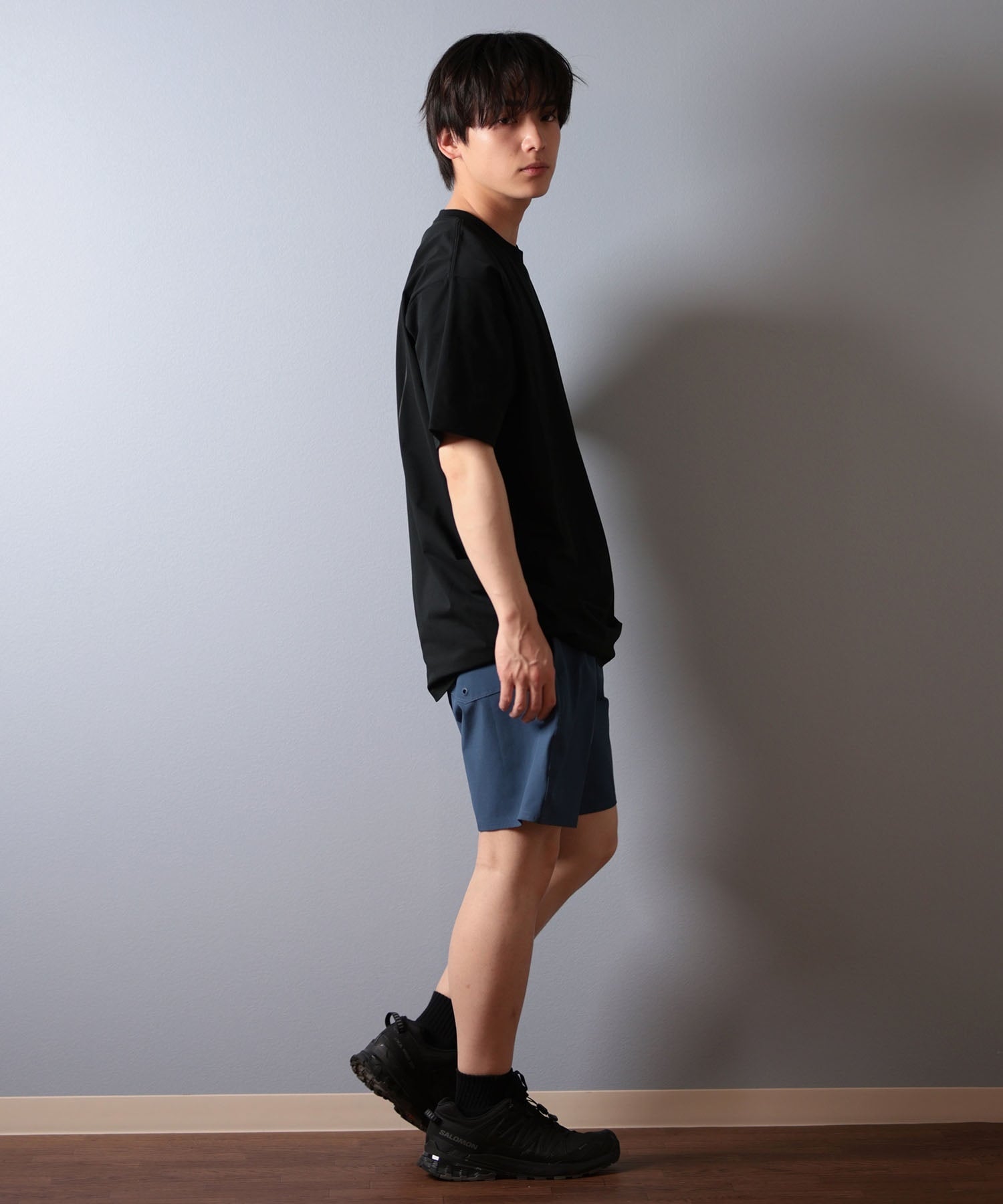 RVCA ルーカ 半袖 Tシャツ メンズ ラッシュガード 水陸両用 ユーティリティー ILL ESCAPE SQUARE SFST BF041-870(BBL-S)