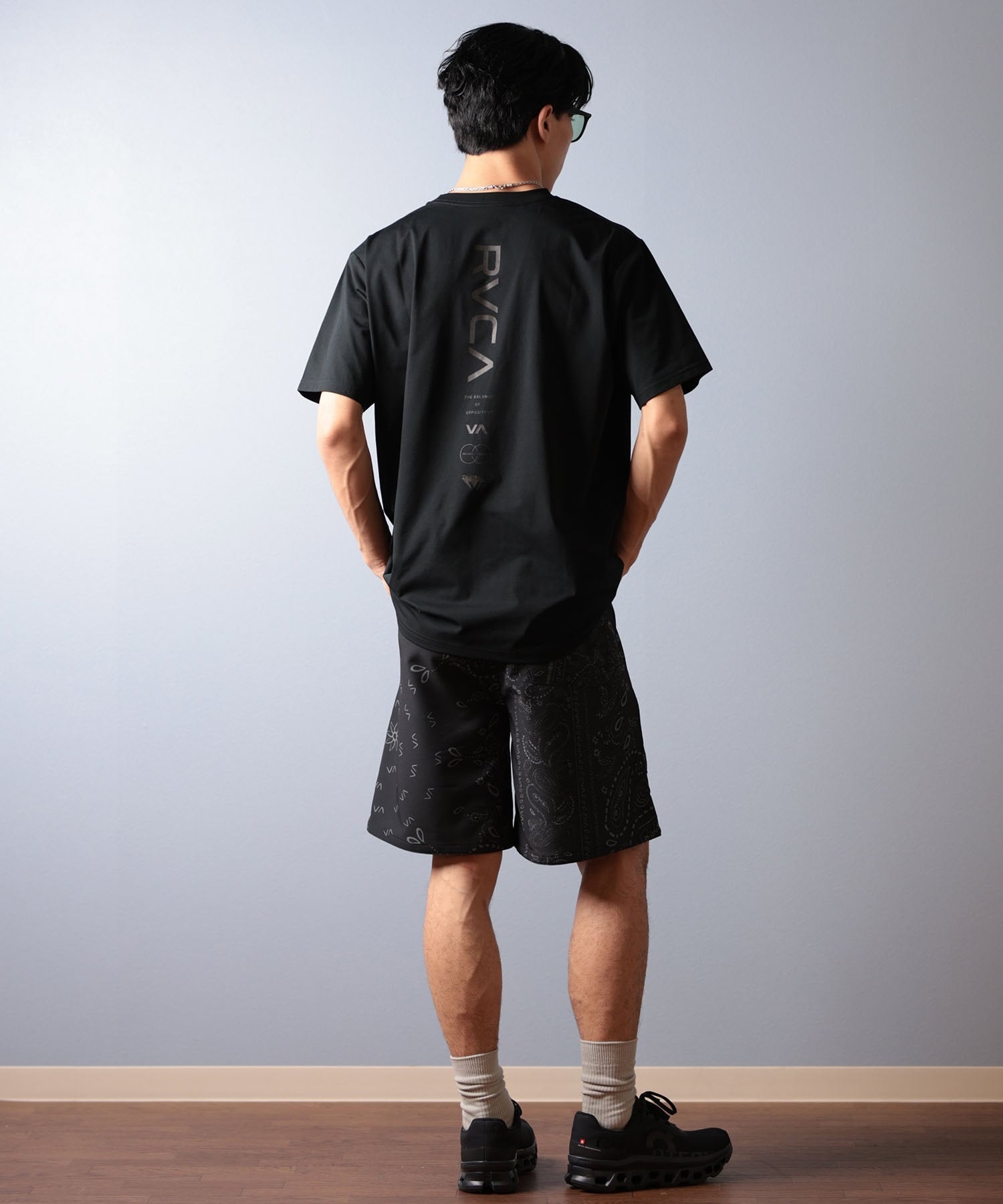 RVCA ルーカ 半袖 Tシャツ メンズ ラッシュガード 水陸両用 ユーティリティー ILL RVCA ESCAPE SFST BF041-871(BBL-S)