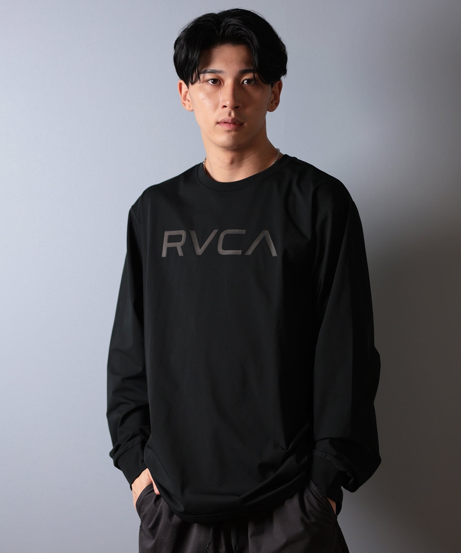 RVCA ルーカ 長袖 Tシャツ メンズ ラッシュガード 水陸両用 ユーティリティー RVCA ESCAPE SFLT BF041-876(BBL-S)