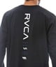 RVCA ルーカ 長袖 Tシャツ メンズ ラッシュガード 水陸両用 ユーティリティー RVCA ESCAPE SFLT BF041-876(BBL-S)