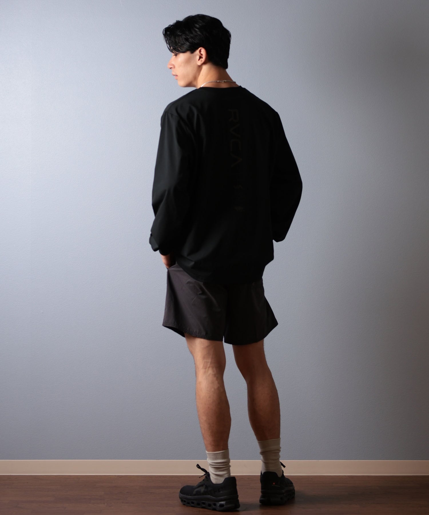 RVCA ルーカ 長袖 Tシャツ メンズ ラッシュガード 水陸両用 ユーティリティー RVCA ESCAPE SFLT BF041-876(BBL-S)