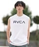 RVCA ルーカ ラッシュガード メンズ タンクトップ バックプリント UVカット 吸水速乾 水陸両用 BF041-878(WHT-S)