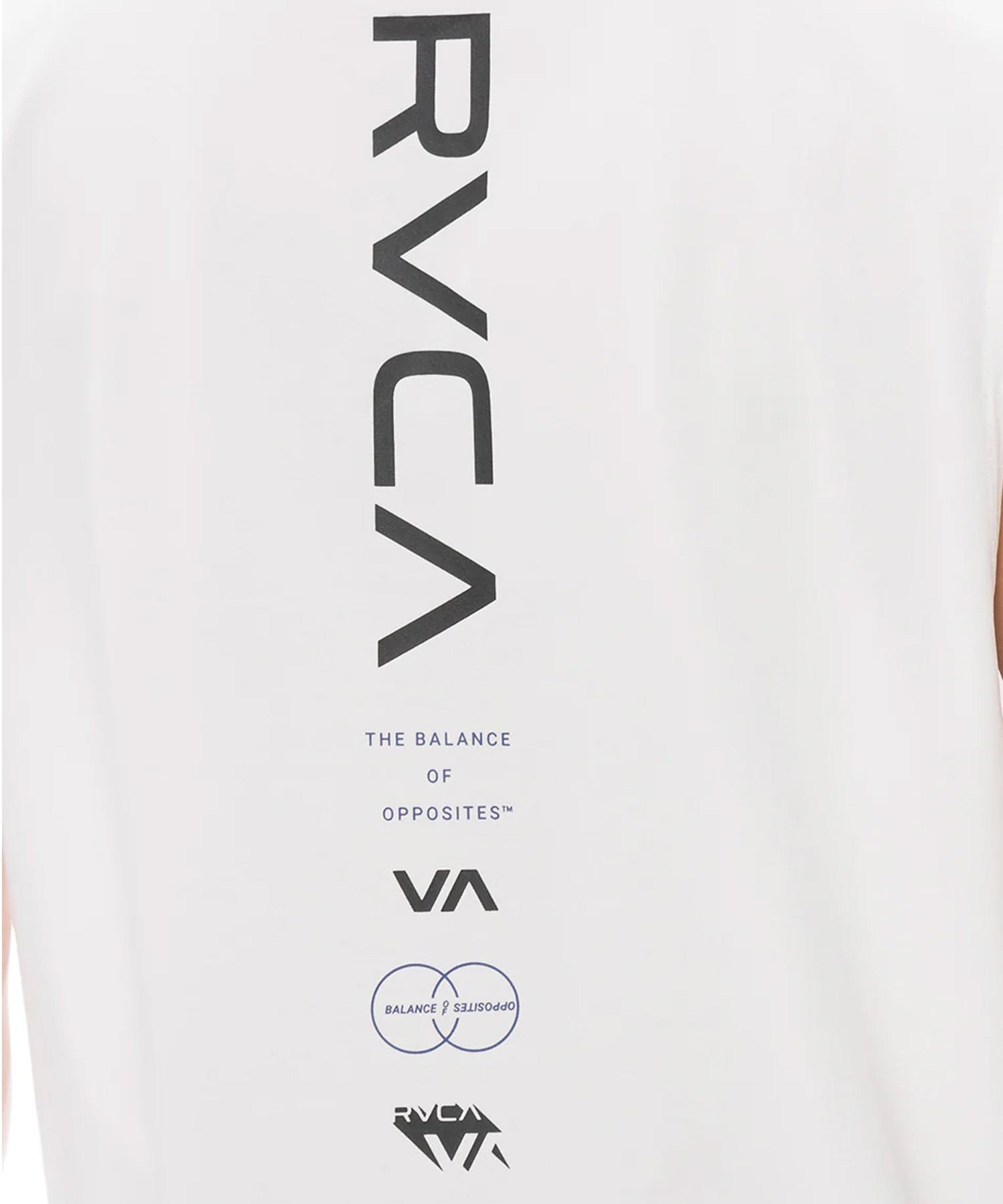 RVCA ルーカ ラッシュガード メンズ タンクトップ バックプリント UVカット 吸水速乾 水陸両用 BF041-878(WHT-S)