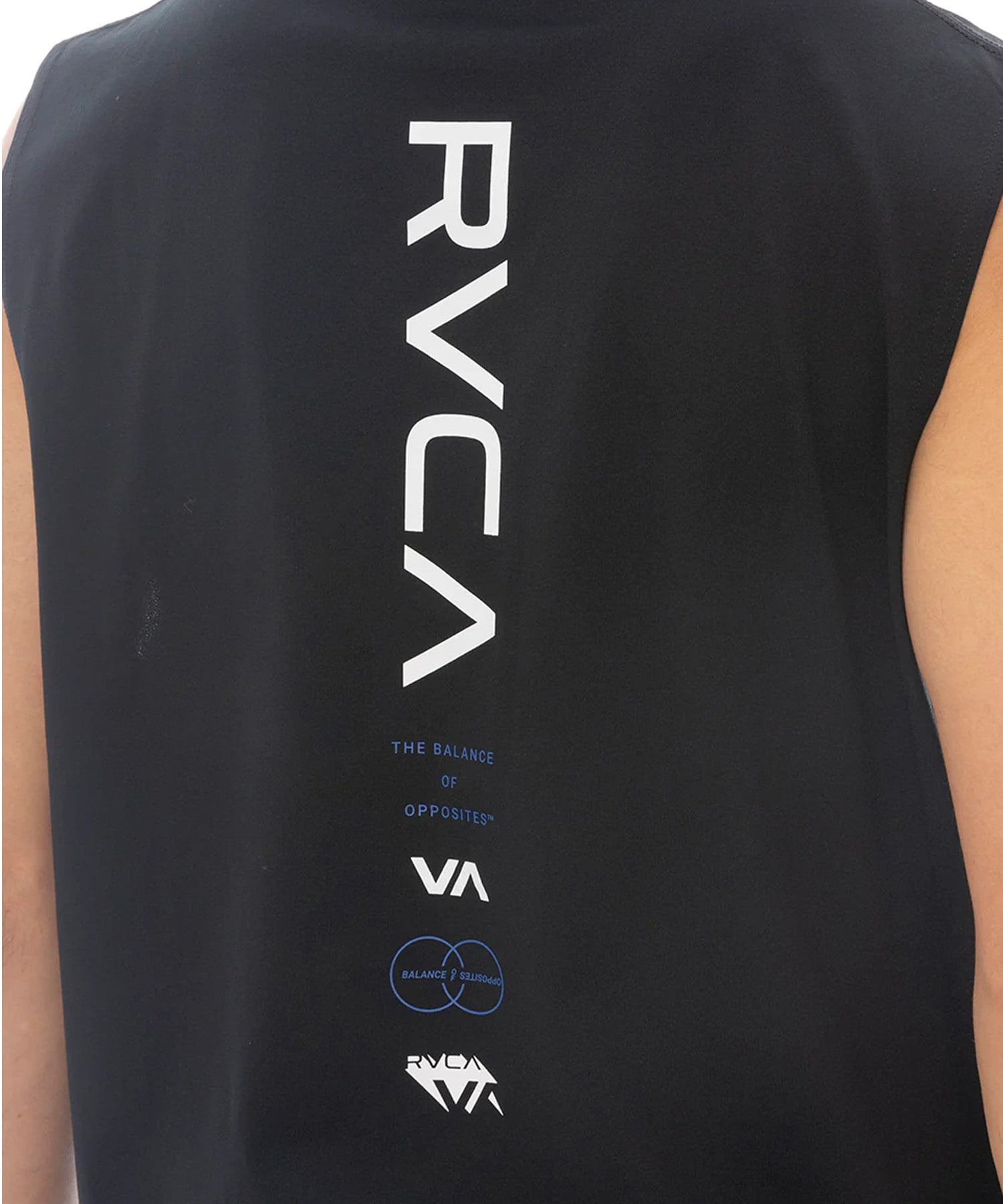 RVCA ルーカ ラッシュガード メンズ タンクトップ バックプリント UVカット 吸水速乾 水陸両用 BF041-878(WHT-S)