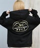 RVCA ルーカ ジップアップ パーカー レディース バックプリント ロゴ 裏起毛 COURT ZIP HOODIE BF044-015(BLK-S)