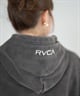 RVCA ルーカ プルオーバー パーカー レディース クロップド丈 ショート丈 ロゴ CROPPED HOODIE BF044-P03(BLK-S)