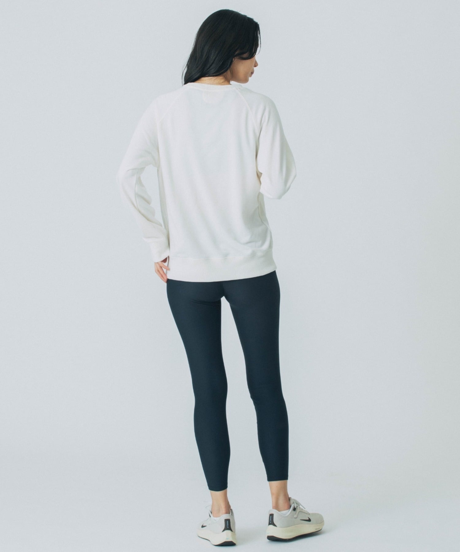 X-girl SPORTS エックスガールスポーツトレーナー レディース クルーネック スウェット 裏毛 UVカット 吸水速乾 155251012003(WHITE-M)