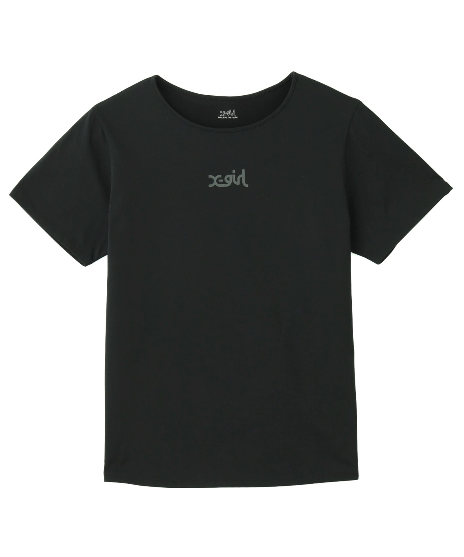 X-girl SPORTSエックスガールスポーツ半袖 Tシャツ レディース UVカット 吸水速乾 接触冷感 155251013006(WHITE-M)