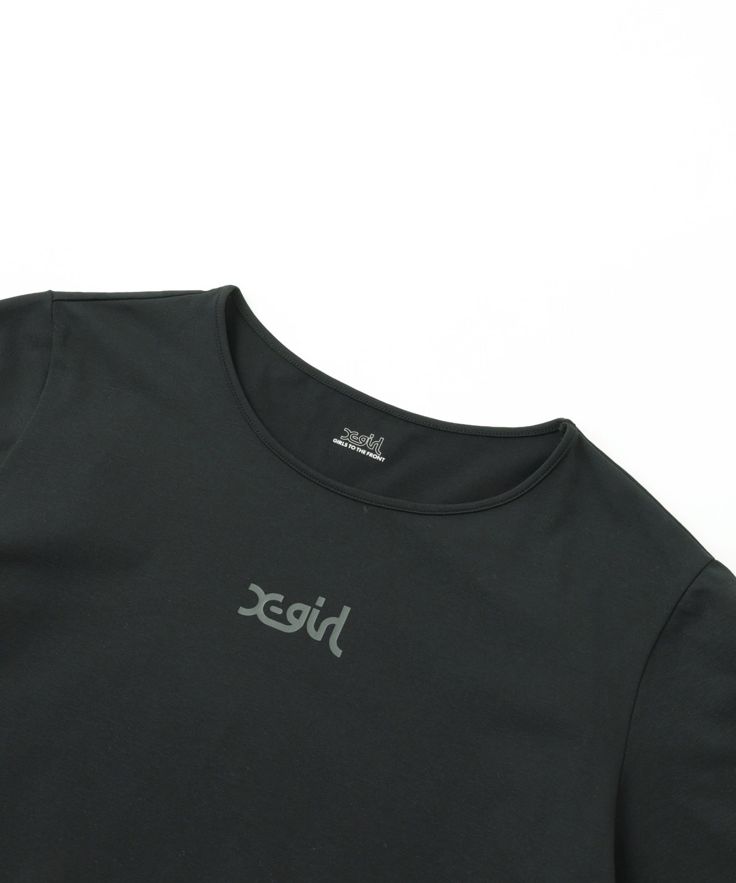 X-girl SPORTSエックスガールスポーツ半袖 Tシャツ レディース UVカット 吸水速乾 接触冷感 155251013006(WHITE-M)