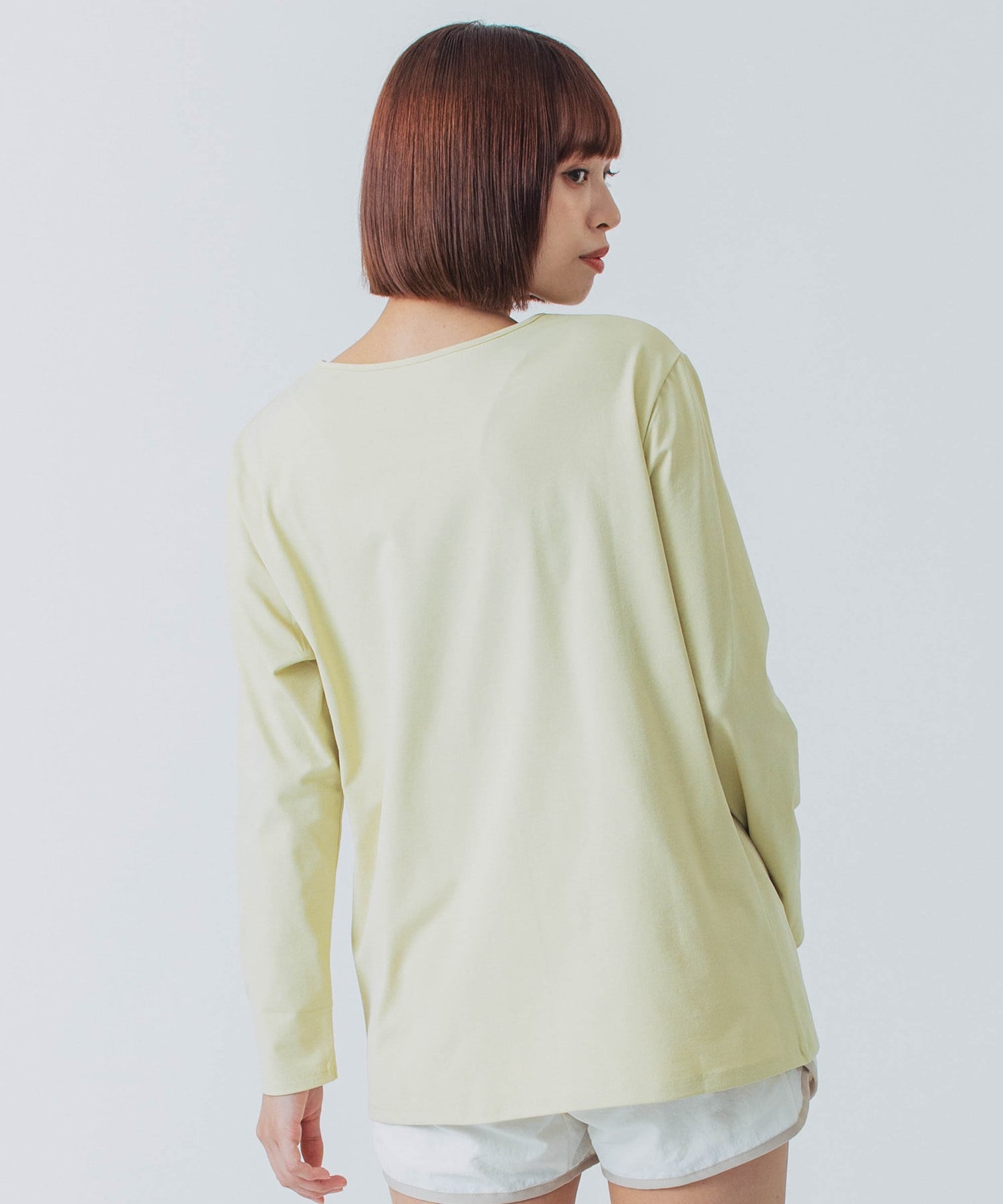 X-girl SPORTSエックスガールスポーツ長袖 Tシャツ レディース ロンT UVカット 吸水速乾 接触冷感 155251013004(WHITE-M)