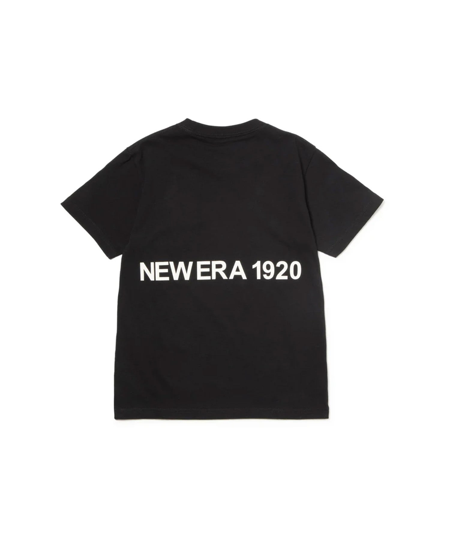 NEW ERA ニューエラ 半袖 Tシャツ キッズ バックプリント Youth 半袖 コットン Tシャツ NEW ERA 1920 14414388(BLK-130cm)