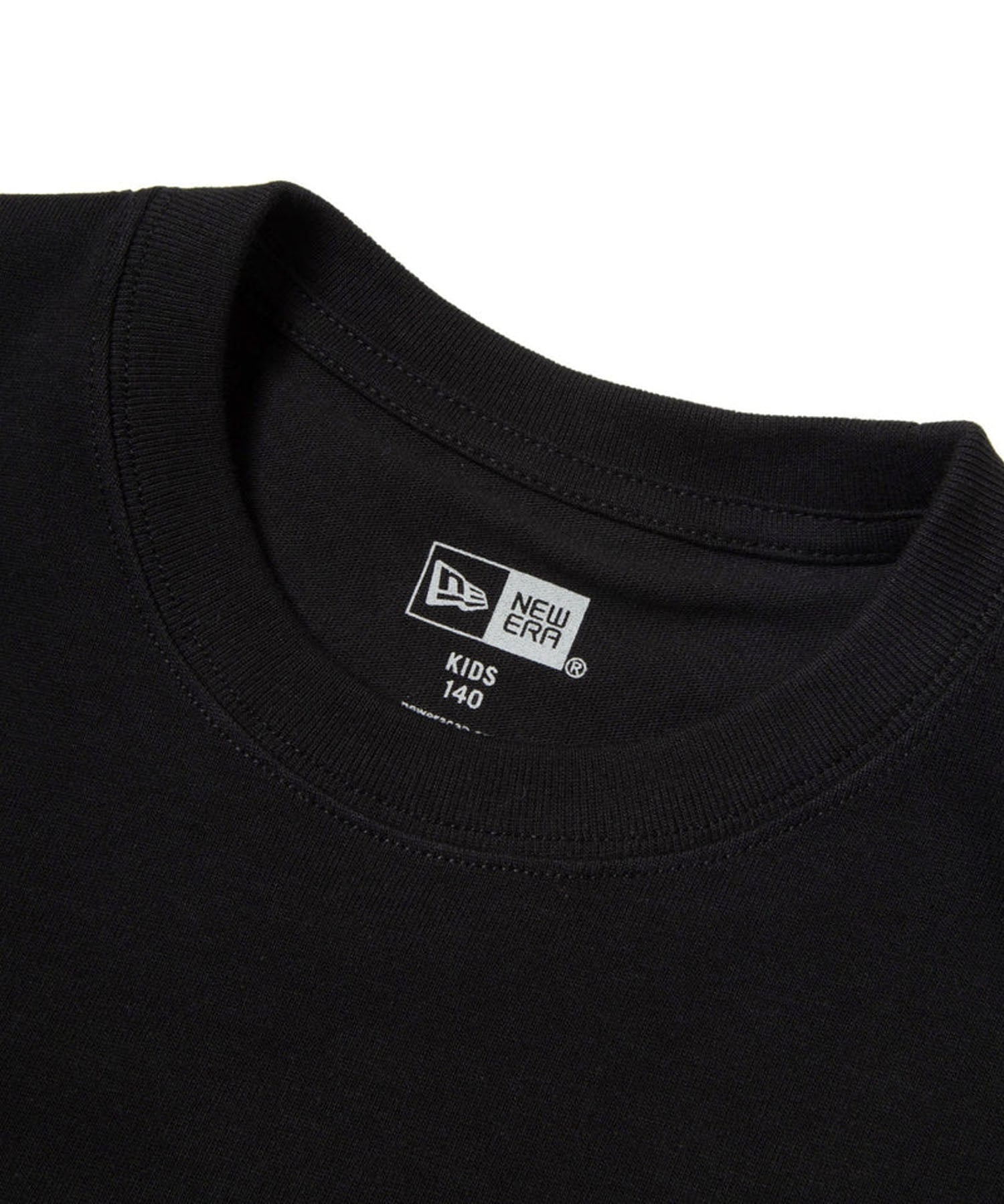 NEW ERA ニューエラ 半袖 Tシャツ キッズ バックプリント Youth 半袖 コットン Tシャツ NEW ERA 1920 14414388(BLK-130cm)