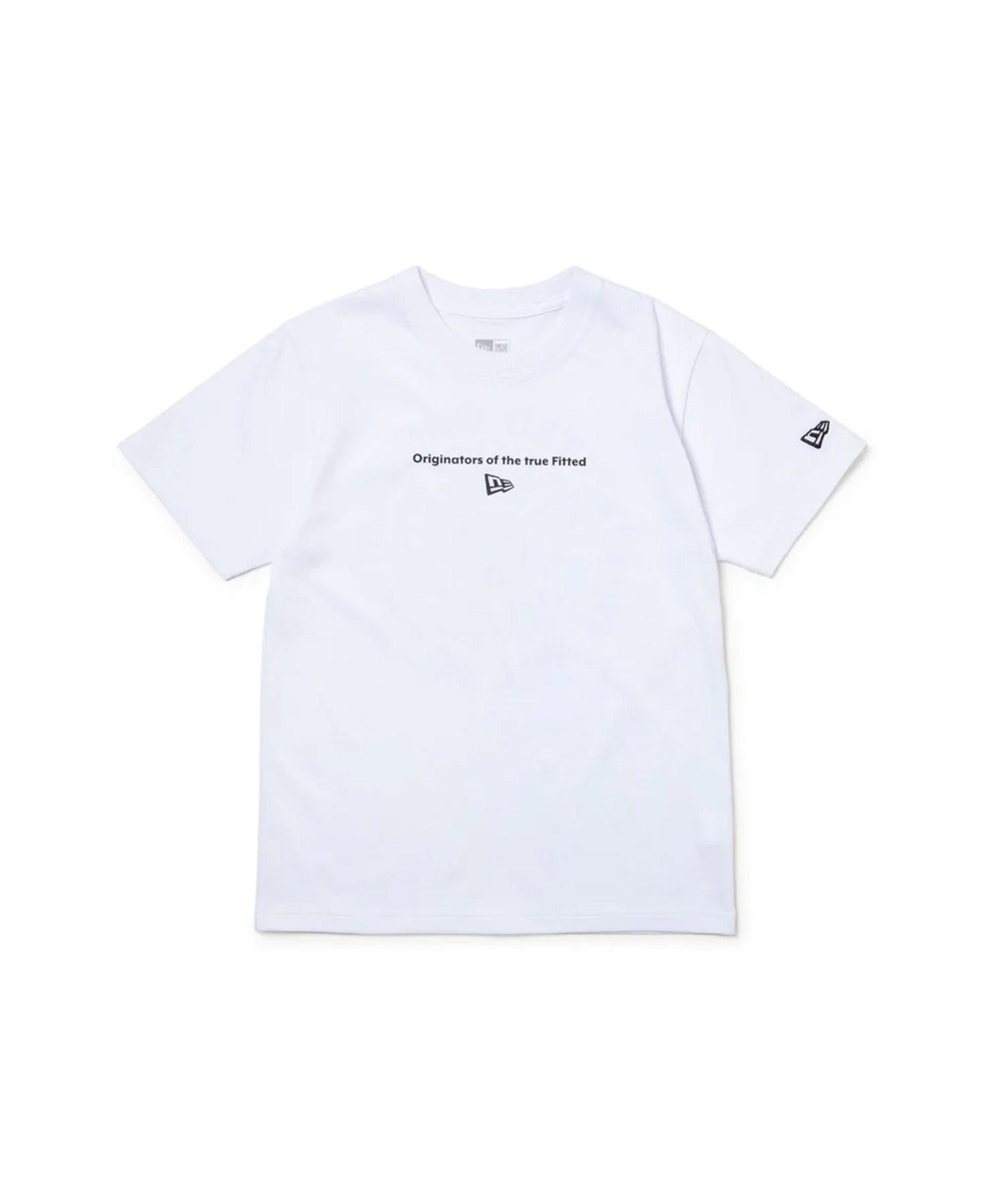 NEW ERA ニューエラ 半袖 Tシャツ キッズ バックプリント Youth 半袖 コットン Tシャツ Circle OOTTF 14414389(WHT-130cm)