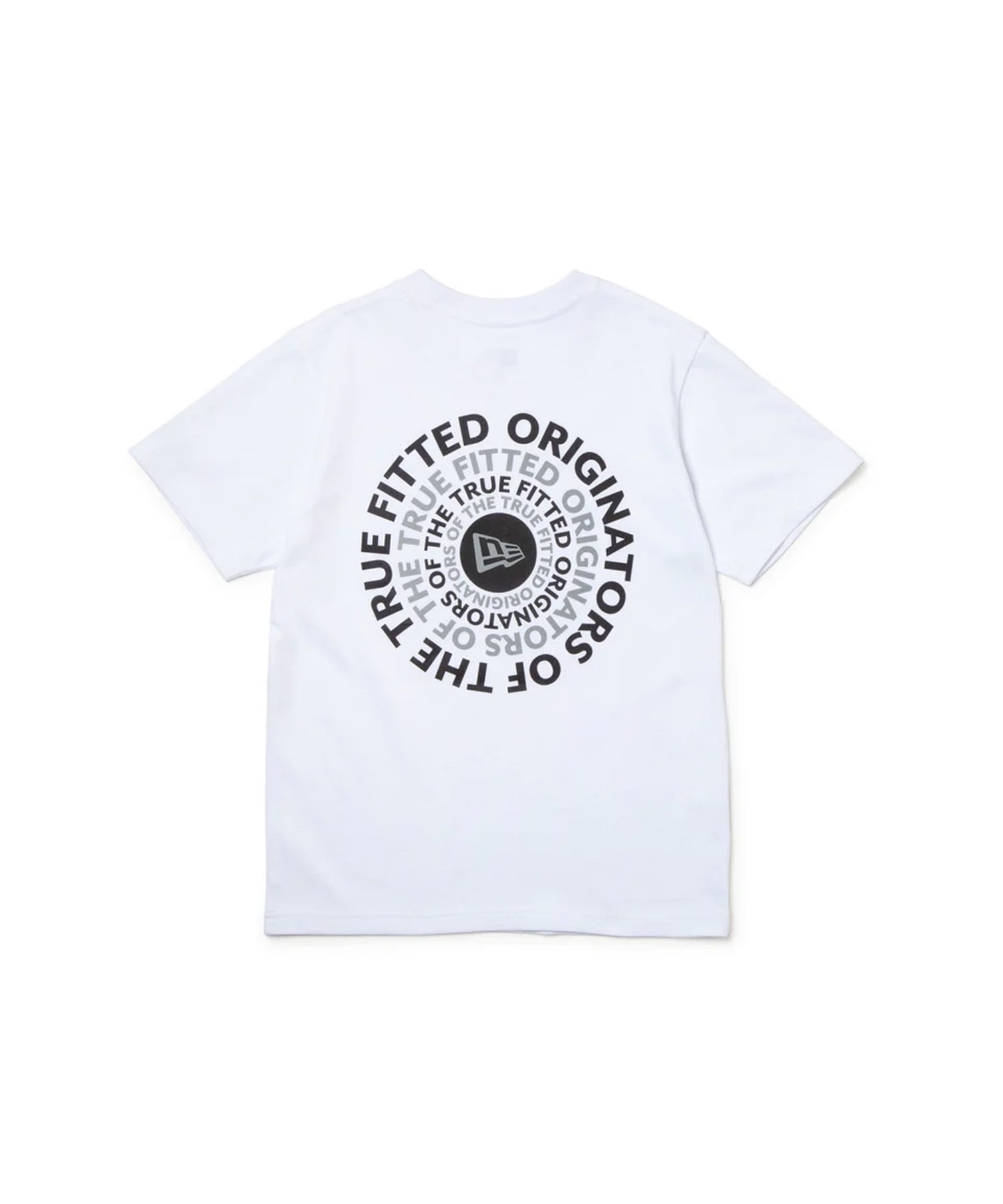 NEW ERA ニューエラ 半袖 Tシャツ キッズ バックプリント Youth 半袖 コットン Tシャツ Circle OOTTF 14414389(WHT-130cm)