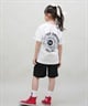 NEW ERA ニューエラ 半袖 Tシャツ キッズ バックプリント Youth 半袖 コットン Tシャツ Circle OOTTF 14414389(WHT-130cm)