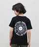 NEW ERA ニューエラ 半袖 Tシャツ キッズ バックプリント Youth 半袖 コットン Tシャツ Circle OOTTF 14414391(BLK-130cm)