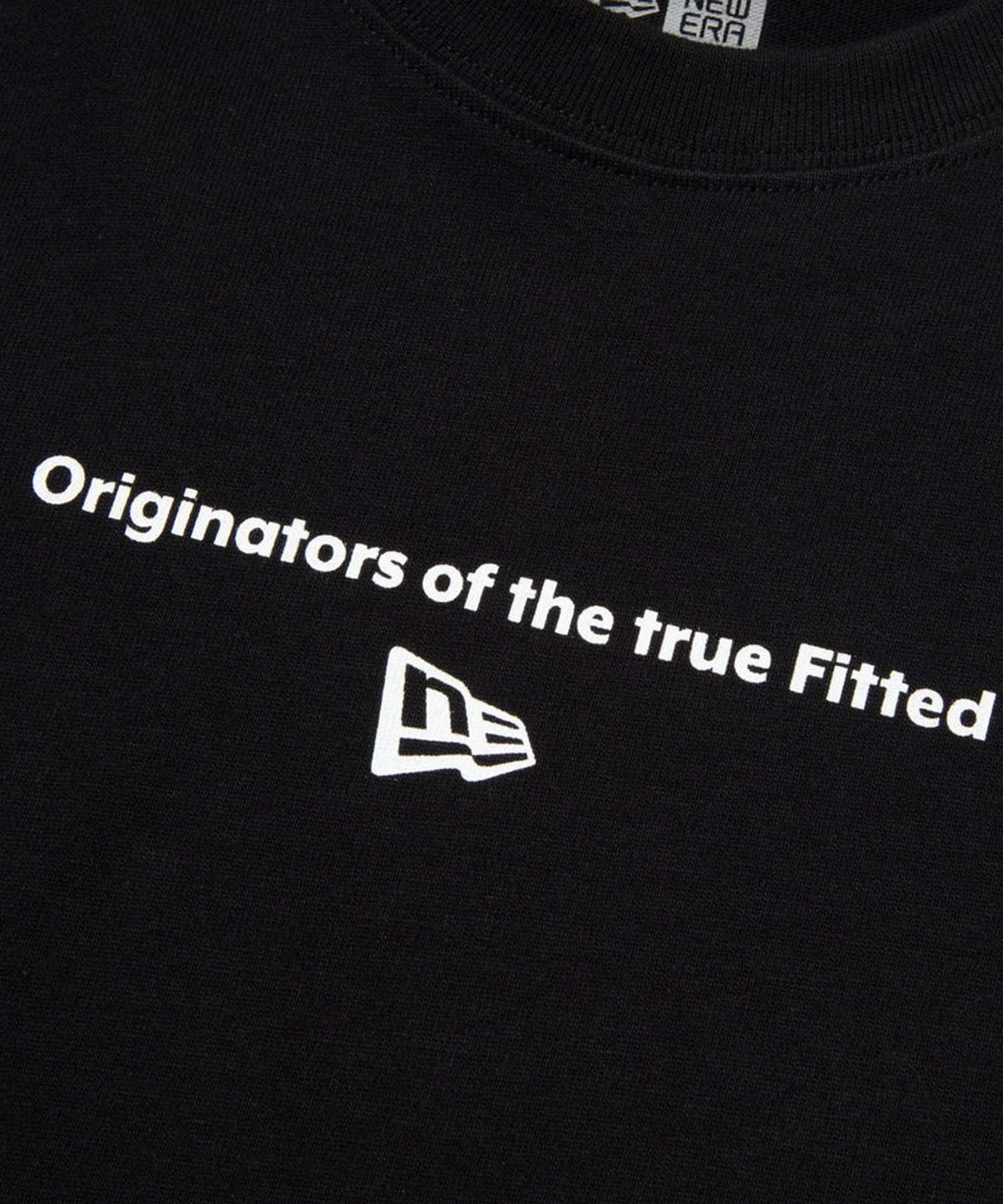 NEW ERA ニューエラ 半袖 Tシャツ キッズ バックプリント Youth 半袖 コットン Tシャツ Circle OOTTF 14414391(BLK-130cm)